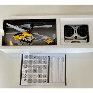 2 S107g Mini Metal Remote Control Helicopter yellow and blue